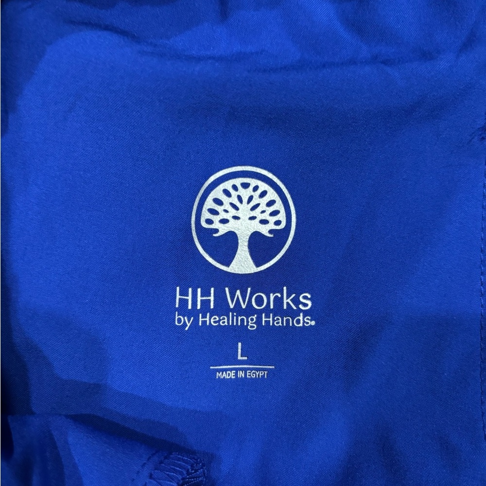 Healing Hands Galaxy Blue Scrub Set (top XL - bottoms L) - Picture 5 of 5